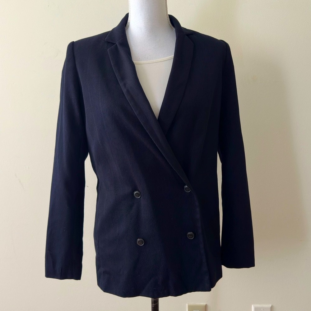 Zara Basic || woman’s dark navy blue blazer size small